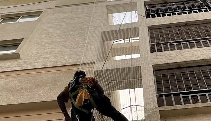 Pigeon nets — photo 1 installation in Bengaluru & Mysuru — real project photo by Jogi Invisible Grills